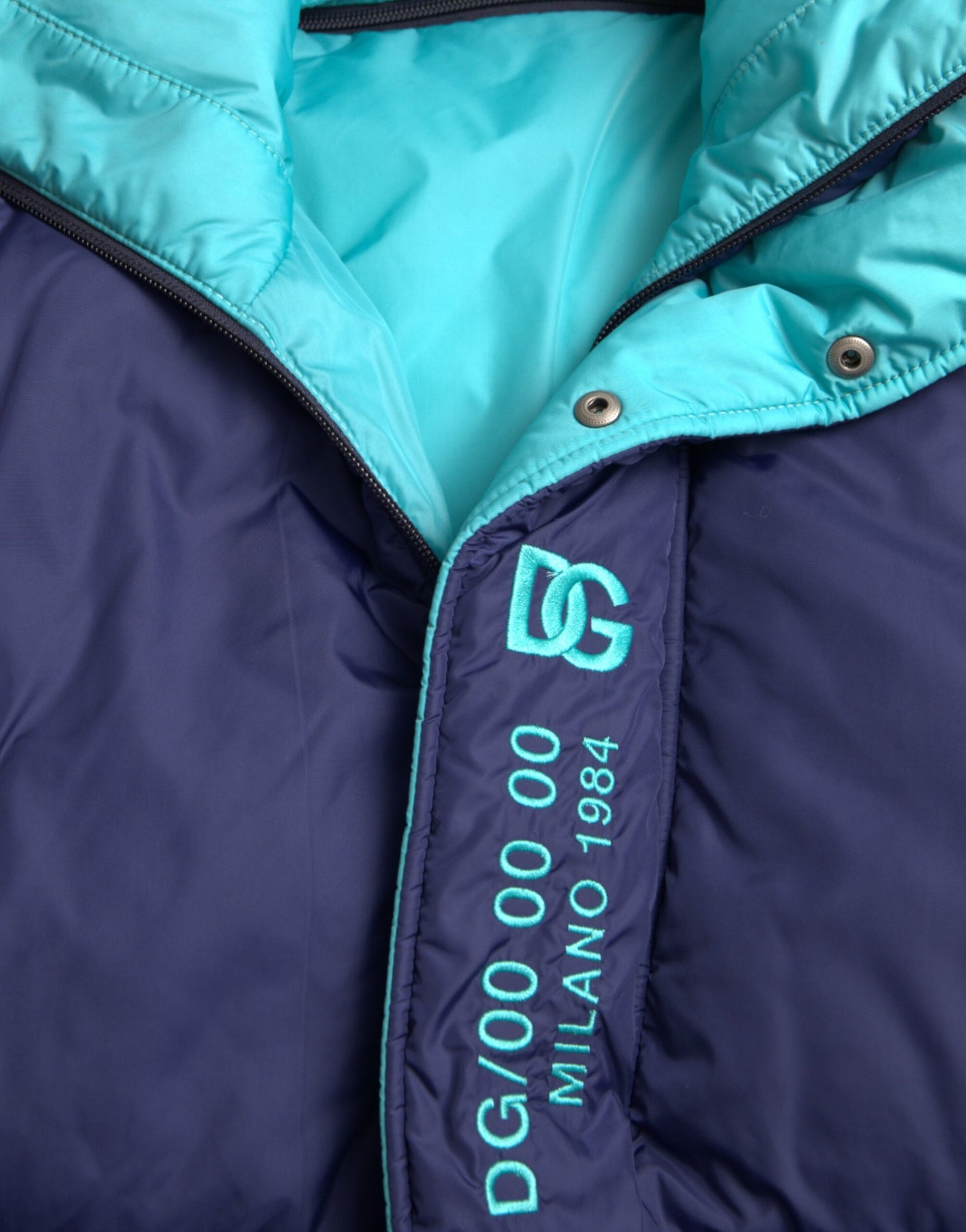 Dolce &amp; Gabbana – Marineblaue, gesteppte Windjacke