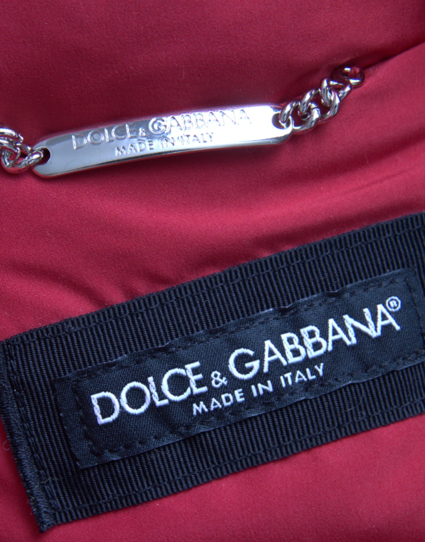 Dolce &amp; Gabbana – Mehrfarbige Steppjacke mit Kapuze
