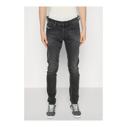 Diesel Black Cotton Men Jeans