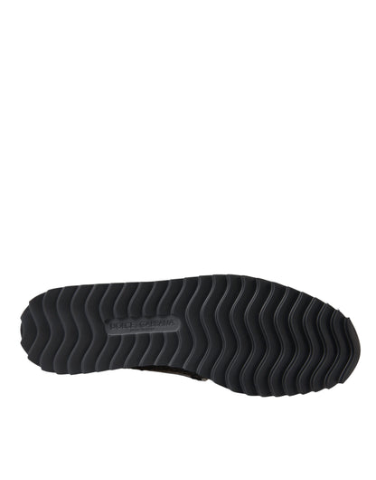 Dolce &amp; Gabbana Herren Loafer aus gewebtem Büffelleder in Schwarz