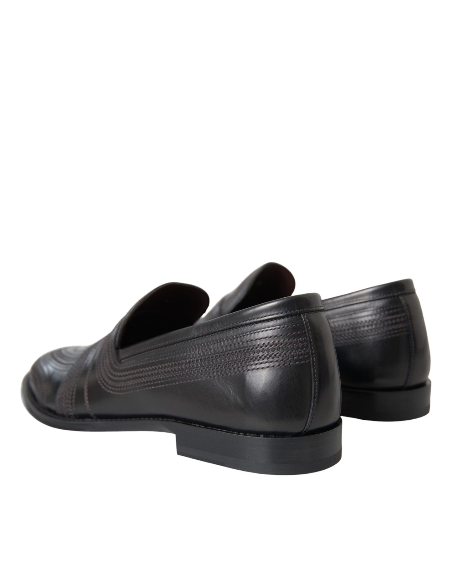 Dolce &amp; Gabbana Herren Halbschuhe aus schwarzem und braunem Leder