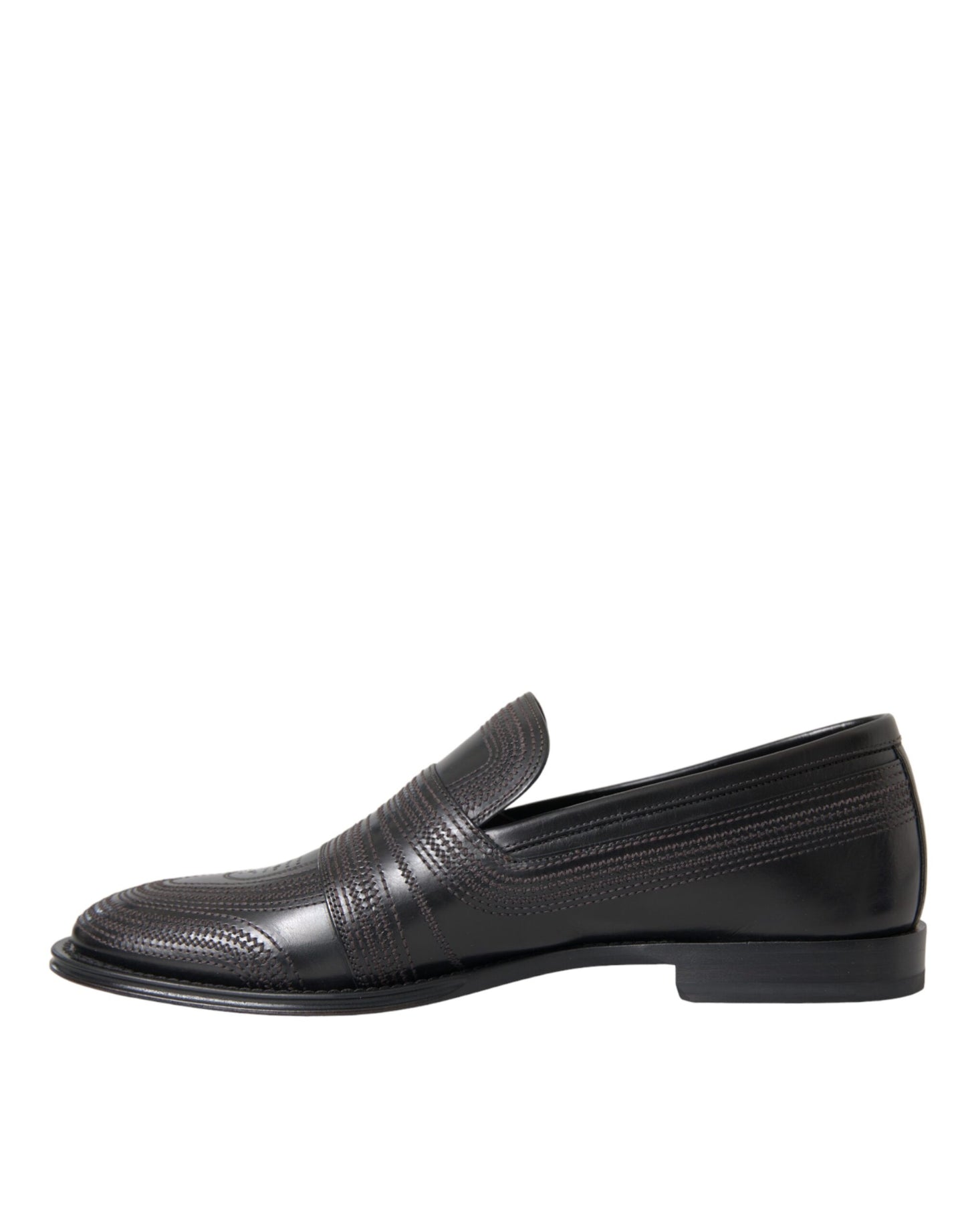 Dolce &amp; Gabbana Herren Halbschuhe aus schwarzem und braunem Leder