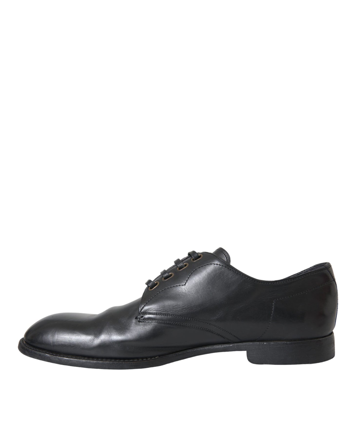 Dolce &amp; Gabbana – Derby-Schuhe aus schwarzem Leder für formelle Anlässe