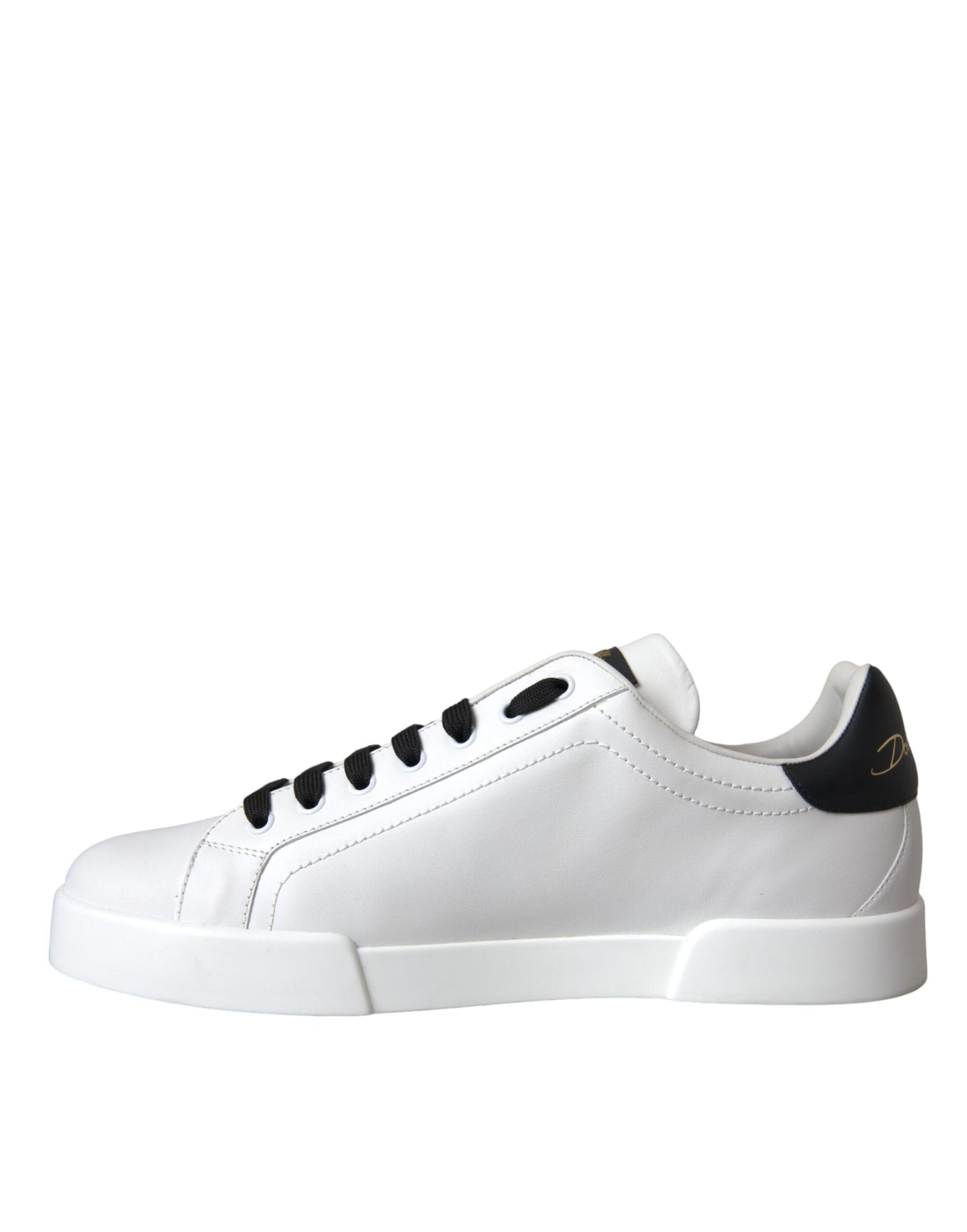 Dolce &amp; Gabbana Weiße Leder DG Logo Casual Low Top Sneakers Schuhe