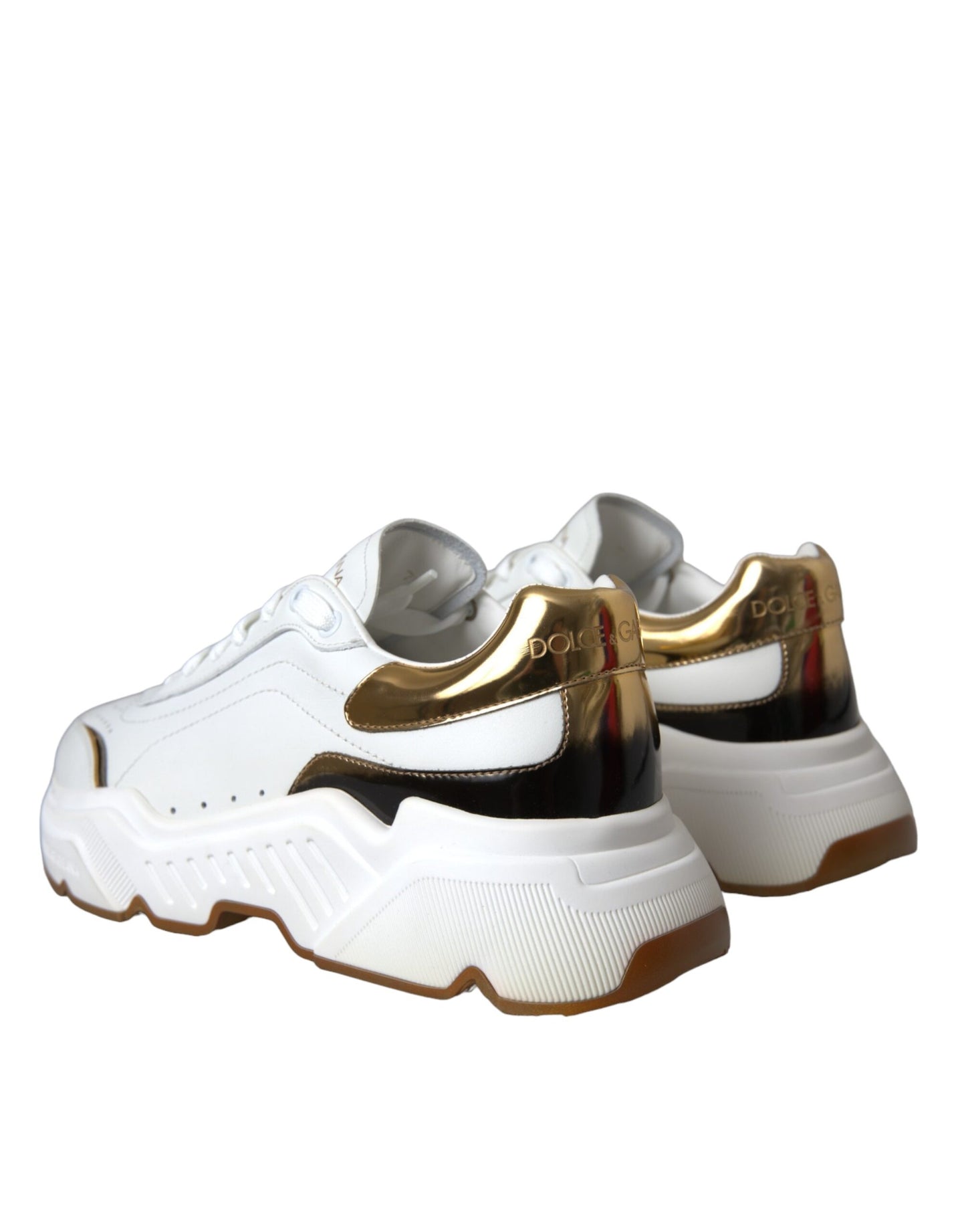 Dolce &amp; Gabbana DAYMASTER Sneakers aus Leder in Weißgold Herren Schuhe