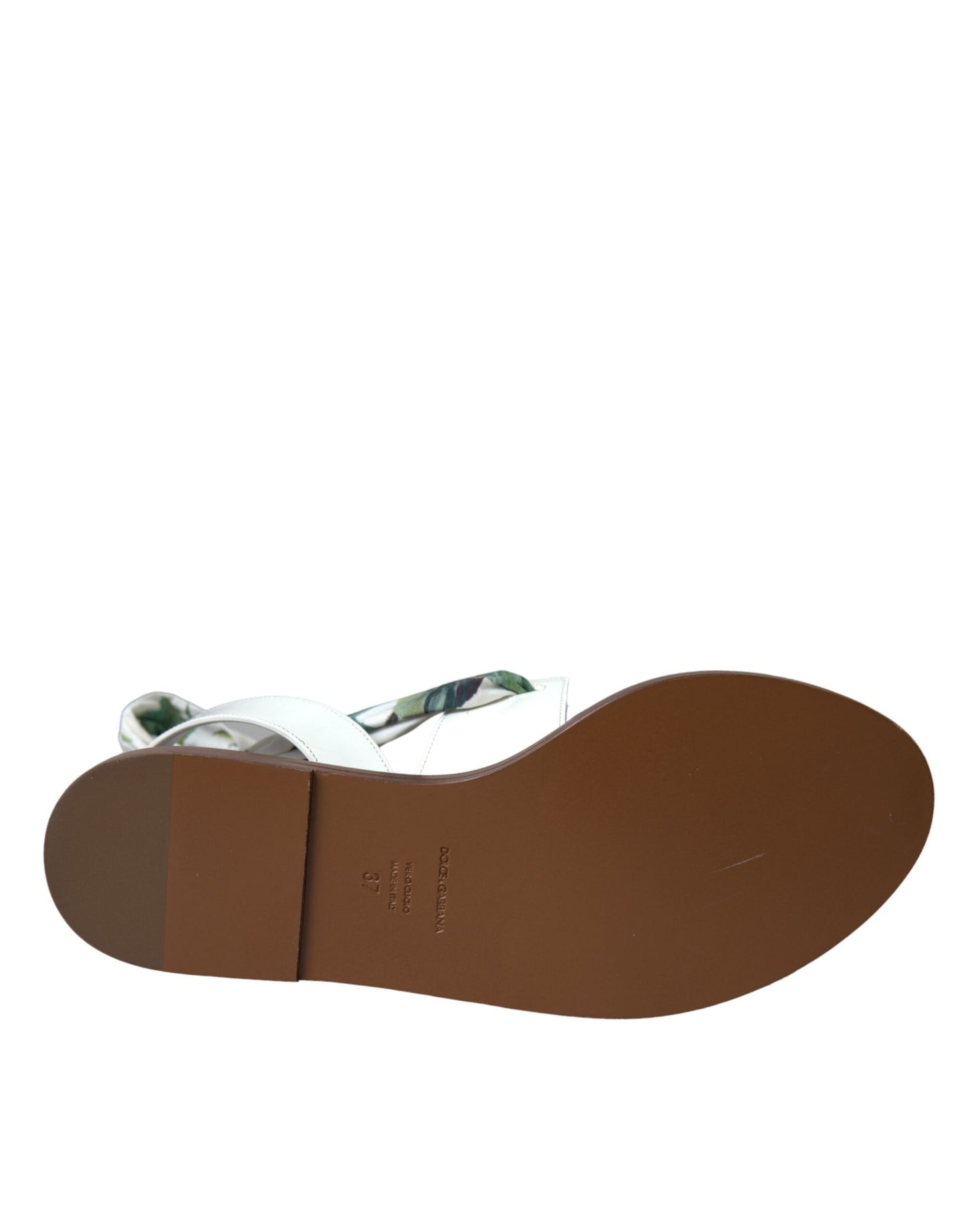 Dolce &amp; Gabbana Sandalen mit mehrfarbigem Blumendruck und Knöchelriemen