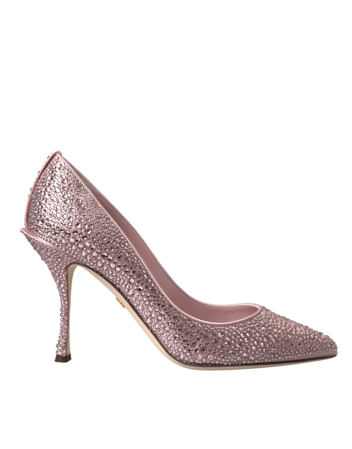 Dolce &amp; Gabbana Pink Strass Kristall Heels Pumps Schuhe