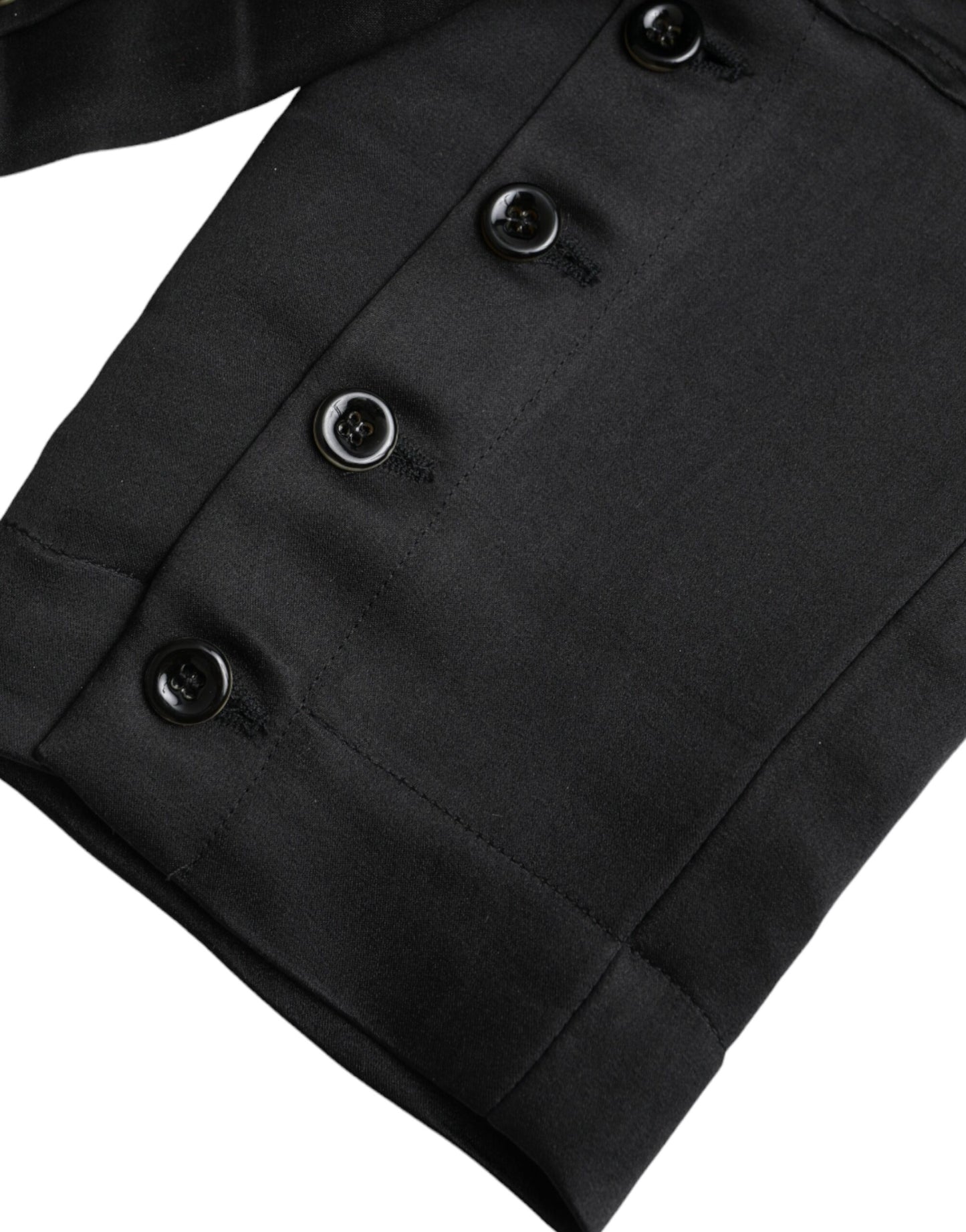 Ermanno Scervino – Schwarze Caprihose mit hoher Taille und verkürzter Länge