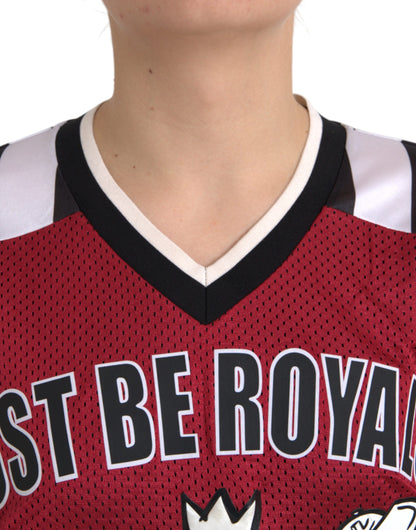 Dolce &amp; Gabbana – Mehrfarbiges, übergroßes T-Shirt mit Panda-Motiv „Royals“