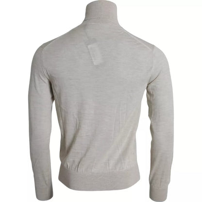 Dolce &amp; Gabbana Pullover Beige Kaschmir Rollkragenpullover