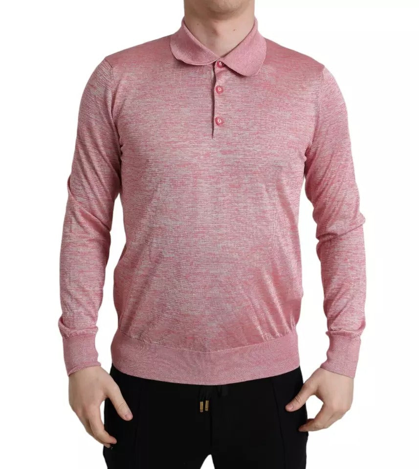Dolce &amp; Gabbana Rosa Polyester Kragen Herren Pullover Pullover