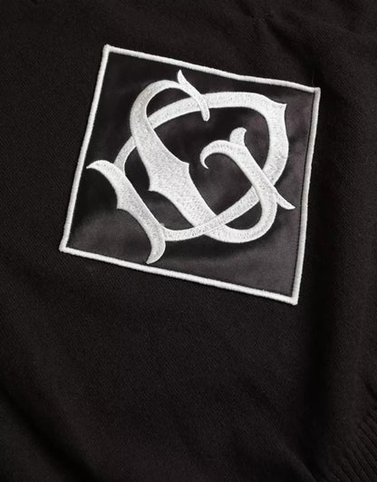 تيشيرت رجالي قصير الأكمام بياقة وشعار بني من دولتشي آند غابانا