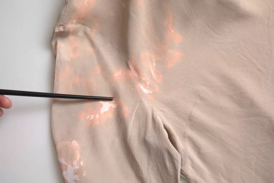 Dolce &amp; Gabbana – Braunes Blusenoberteil mit Rundhalsausschnitt und kurzen Ärmeln