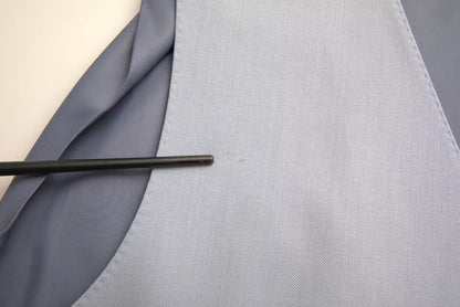 Dolce &amp; Gabbana Hellblaue Weste aus Wolle für formelle Anlässe