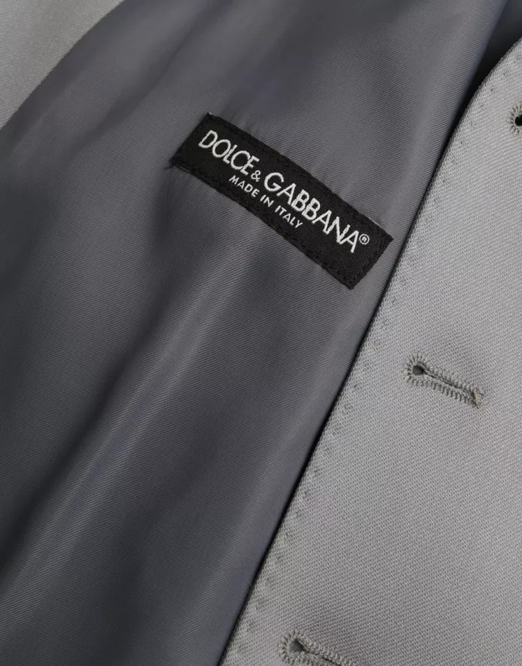 Dolce &amp; Gabbana Hellblaue Weste aus Wolle für formelle Anlässe