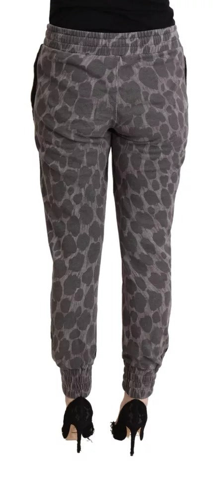 Dolce &amp; Gabbana Jogginghose mit grauem Leopardenmuster