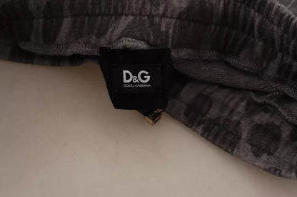 Dolce &amp; Gabbana Jogginghose mit grauem Leopardenmuster