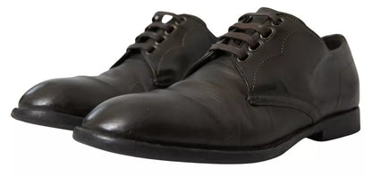 Dolce &amp; Gabbana Grüne Lederschuhe für Herren