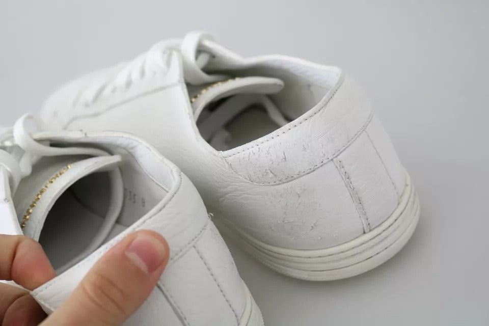 Dolce &amp; Gabbana – Saint Tropez – Weiße Schnürschuhe für Herren