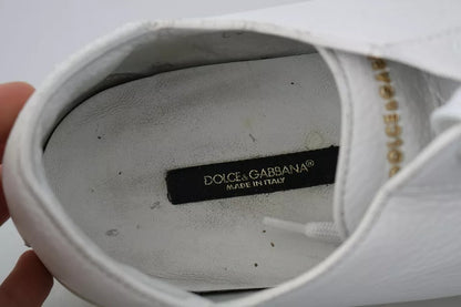 Dolce &amp; Gabbana – Saint Tropez – Weiße Schnürschuhe für Herren