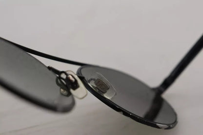 Dolce &amp; Gabbana Sonnenbrille DG2245, mattschwarzer Stahlrahmen, grüne Gläser