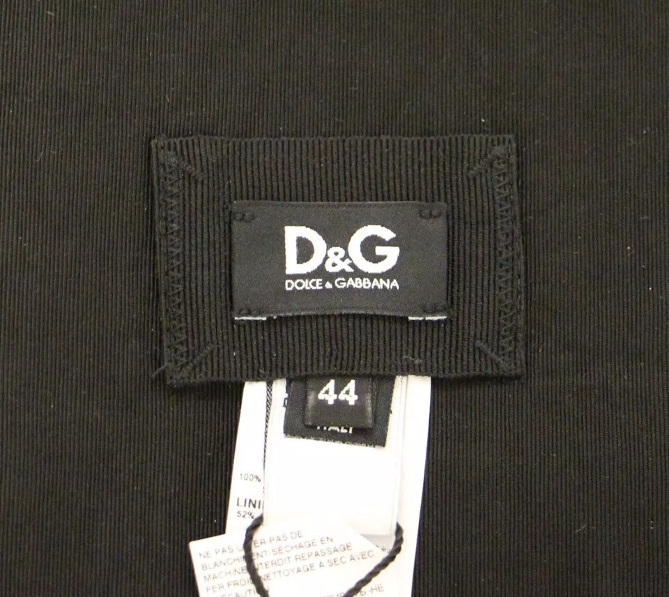 Dolce &amp; Gabbana Damen-Taillenkummerbund aus schwarzer Seide