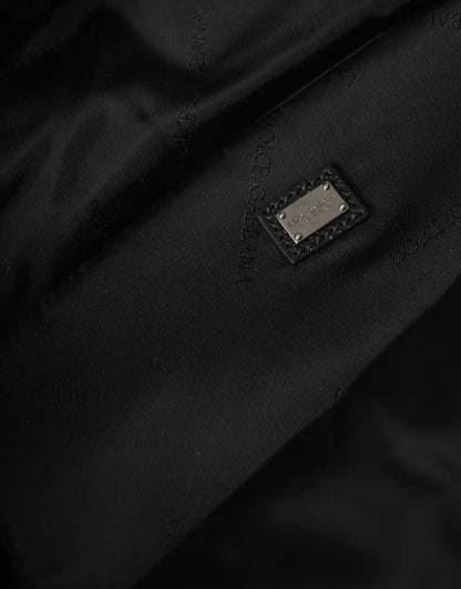 Dolce &amp; Gabbana Blauer Nylon-Rucksack mit #DGFamily-Patch für Herren