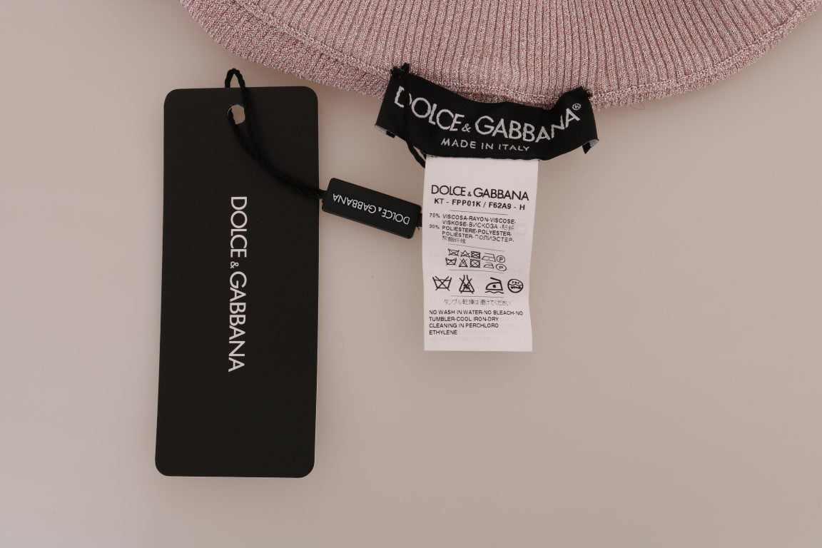 Dolce &amp; Gabbana – Strumpfhose mit Stretchbund in Rosa
