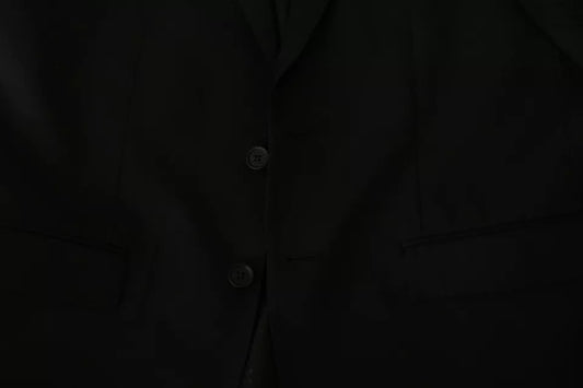 Dolce &amp; Gabbana – Schwarzer Slim Fit-Blazer aus Wolle mit Revers