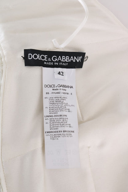 Dolce &amp; Gabbana – Stretch-Bustier-Oberteil mit mehrfarbigen Pailletten