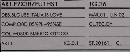 Dolce &amp; Gabbana Weiße Seidenbluse „Italia Is Love“