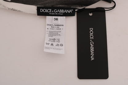 Dolce &amp; Gabbana – Blusentop mit weißem und schwarzem Streifenmuster