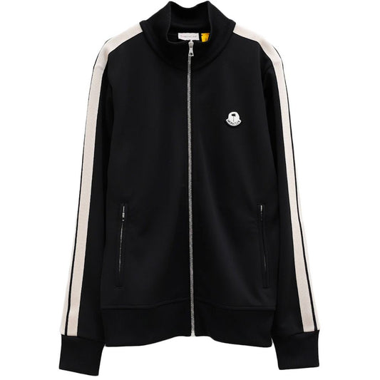 Moncler x Palm Angels Schwarzer Polyester-Herrenpullover