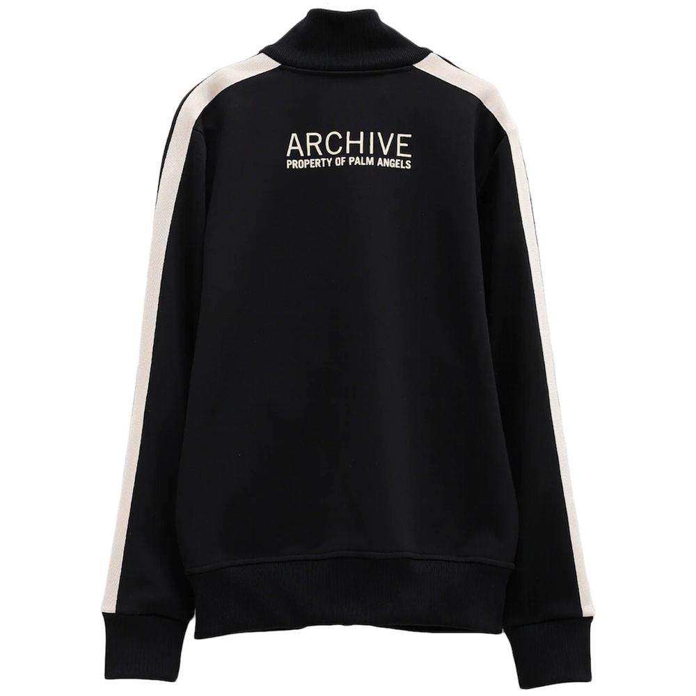 Moncler x Palm Angels Schwarzer Polyester-Herrenpullover