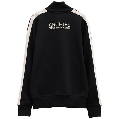 Moncler x Palm Angels Schwarzer Polyester-Herrenpullover