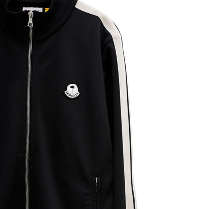 Moncler x Palm Angels Schwarzer Polyester-Herrenpullover