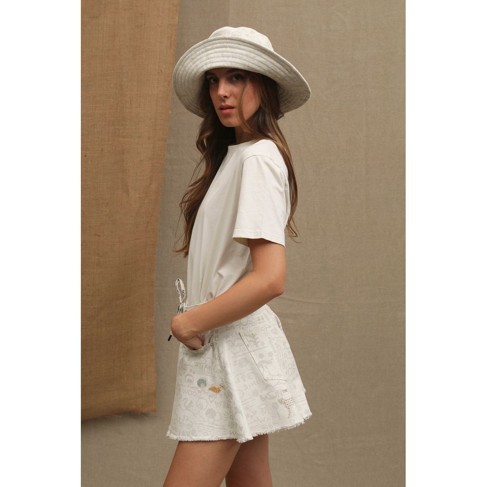 Don The Fuller „Weißes Baumwoll-Damen-T-Shirt“