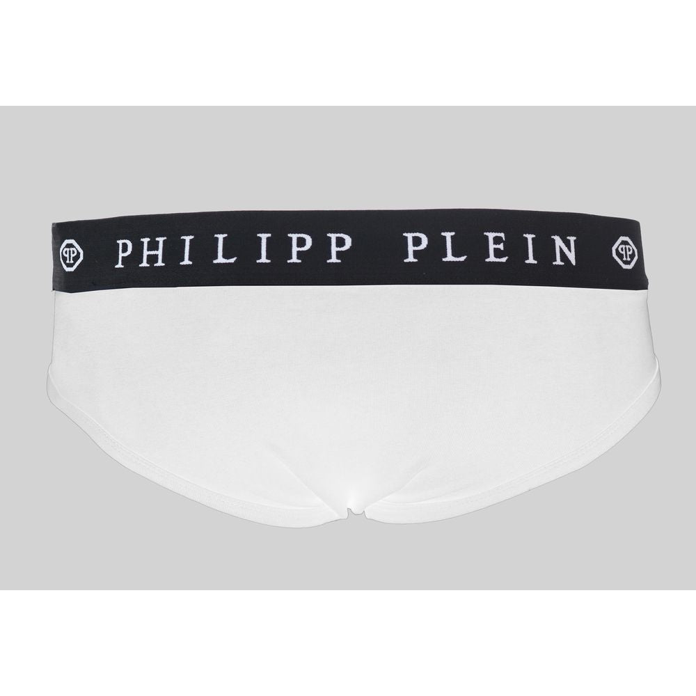 Philipp Plein – Weiße Herren-Boxershorts aus Baumwolle
