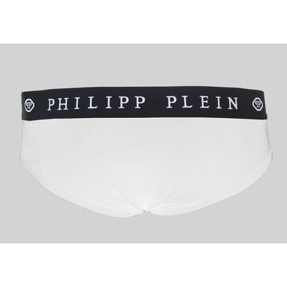 Philipp Plein – Weiße Herren-Boxershorts aus Baumwolle
