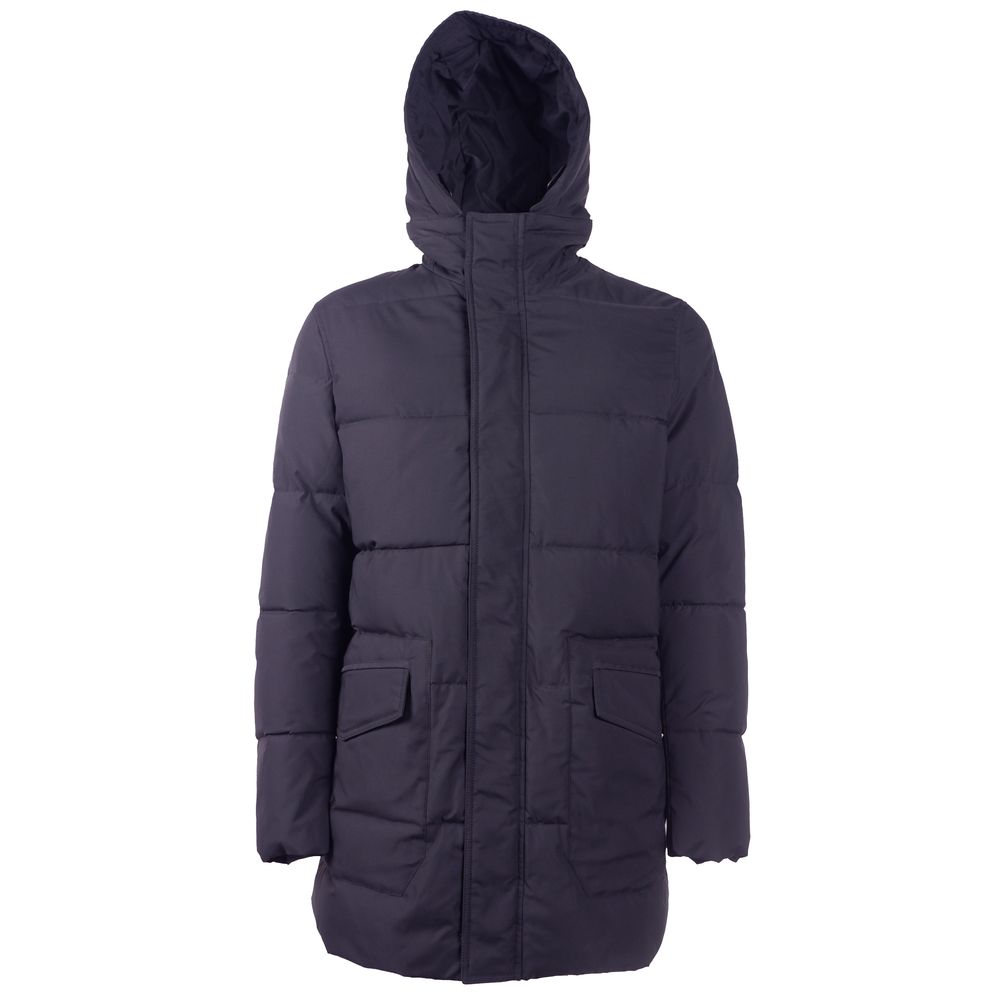Emilio Romanelli Blaue Polyester-Herrenjacke