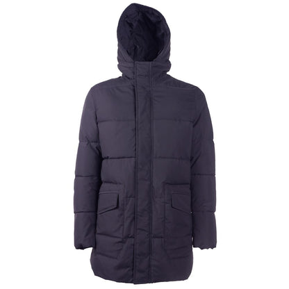 Emilio Romanelli Blaue Polyester-Herrenjacke