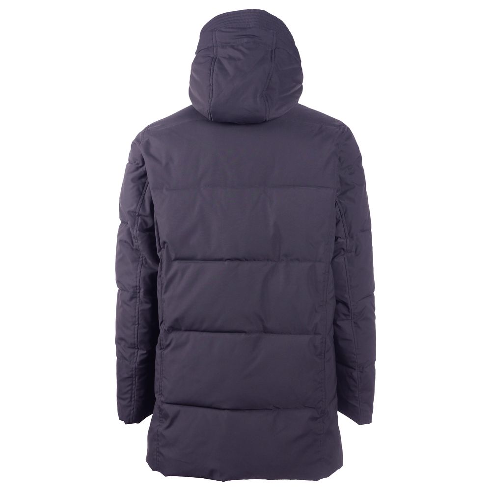 Emilio Romanelli Blaue Polyester-Herrenjacke