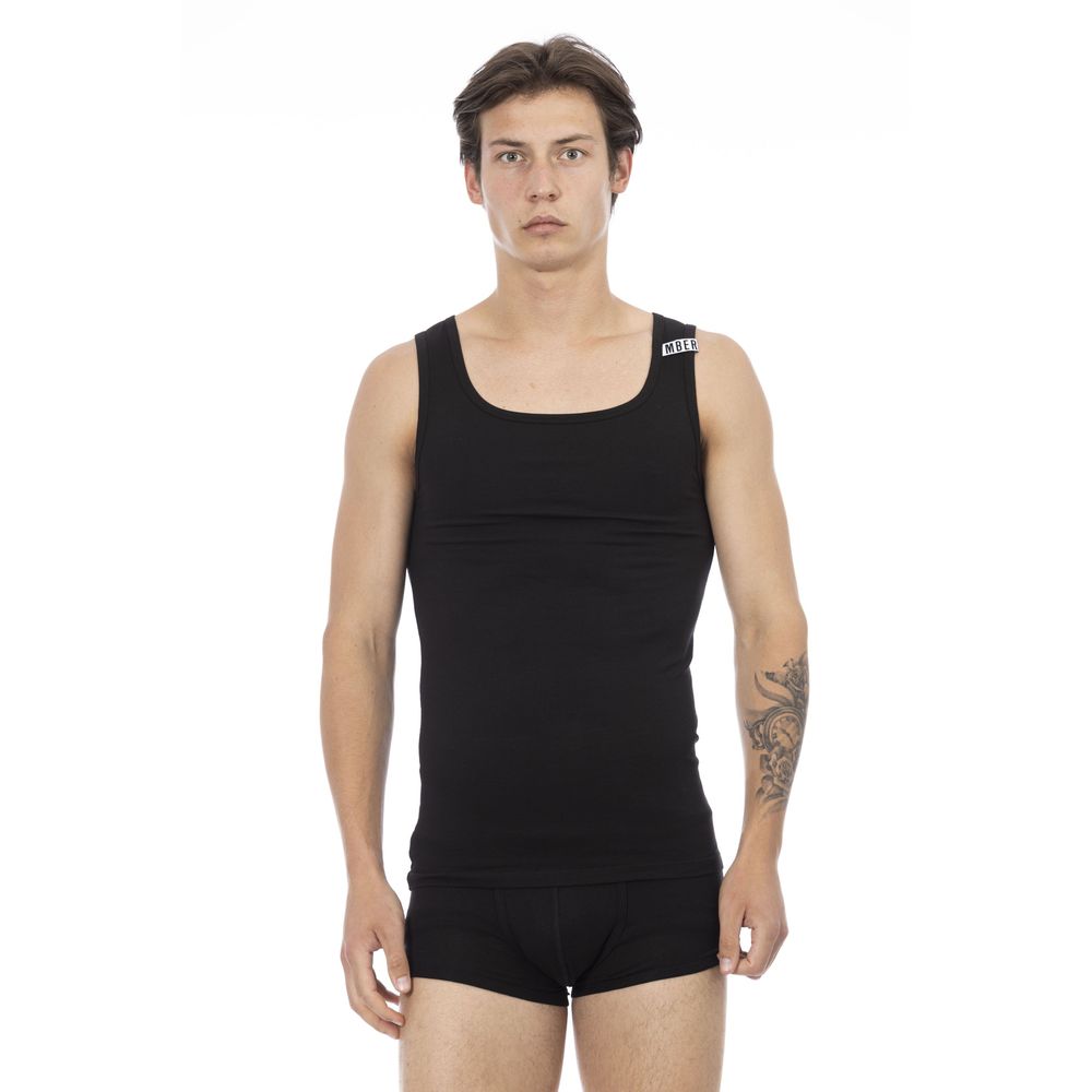 Bikkembergs – Schwarzes Baumwoll-Tanktop für Herren