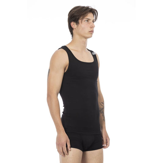 Bikkembergs – Schwarzes Baumwoll-Tanktop für Herren