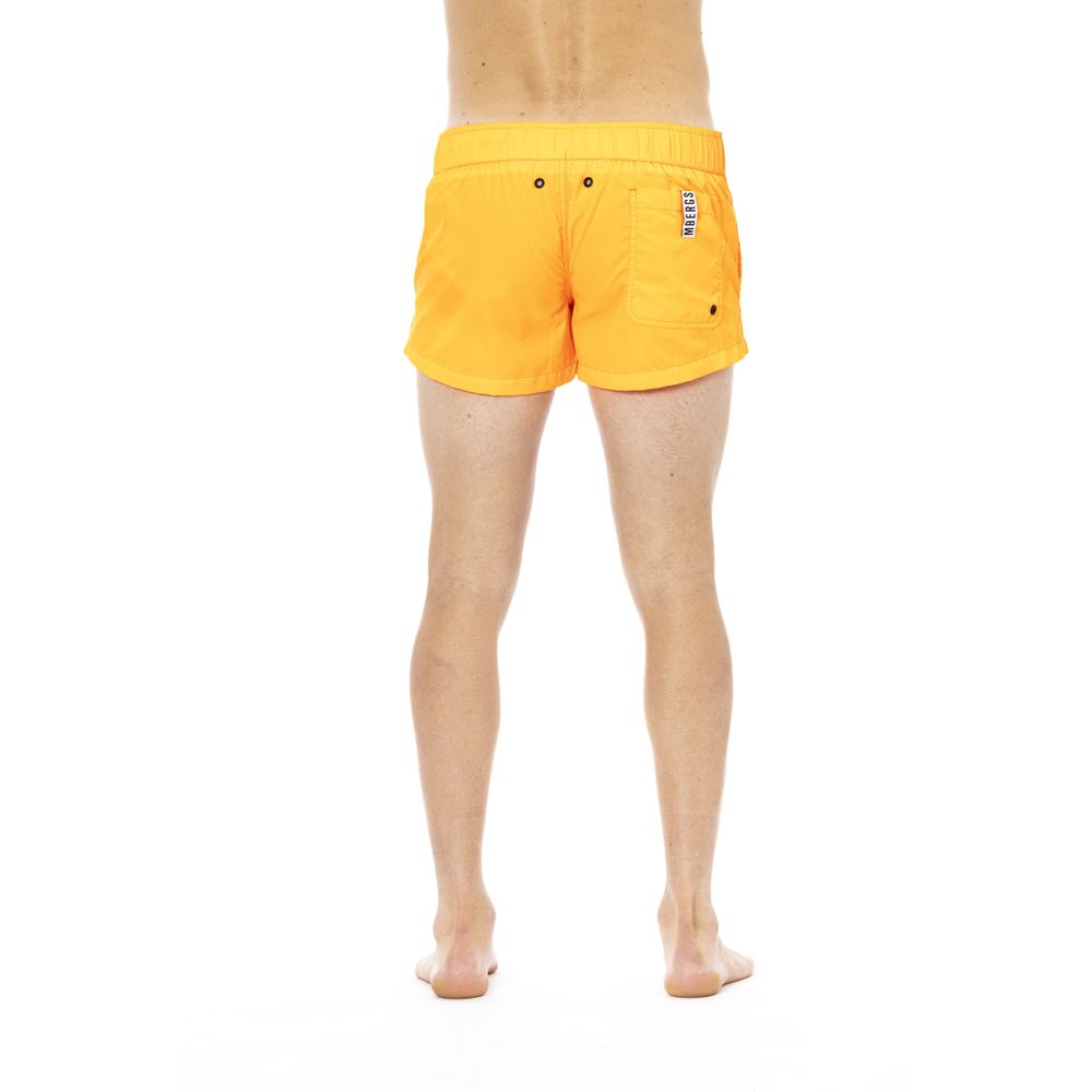Bikkembergs Orange Polyamid Herren Badeshorts