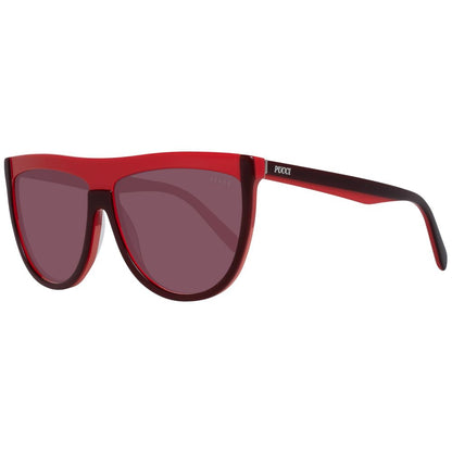 Emilio Pucci Burgunderfarbene Sonnenbrille aus Kunststoff