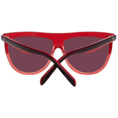Emilio Pucci Burgunderfarbene Sonnenbrille aus Kunststoff