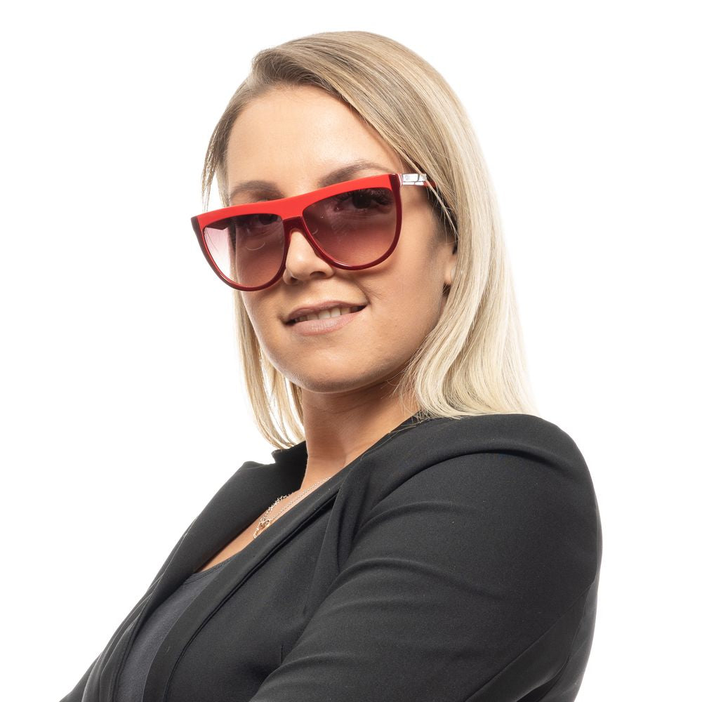 Emilio Pucci Burgunderfarbene Sonnenbrille aus Kunststoff