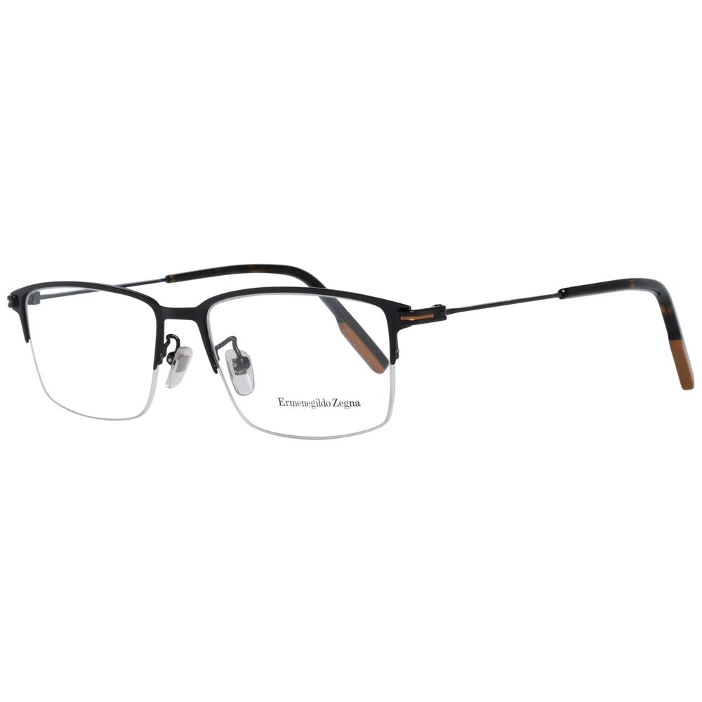 Ermenegildo Zegna Schwarze Metallbrille (Gestell)