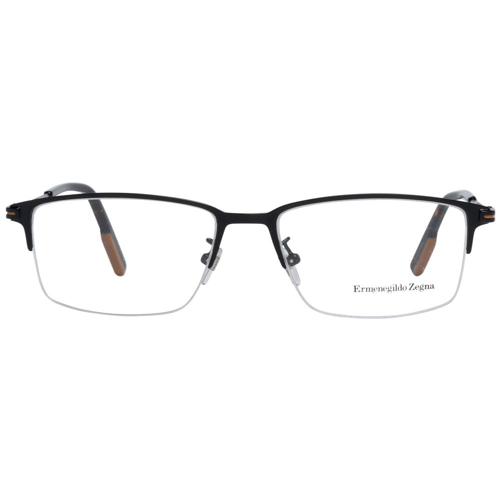 Ermenegildo Zegna Schwarze Metallbrille (Gestell)